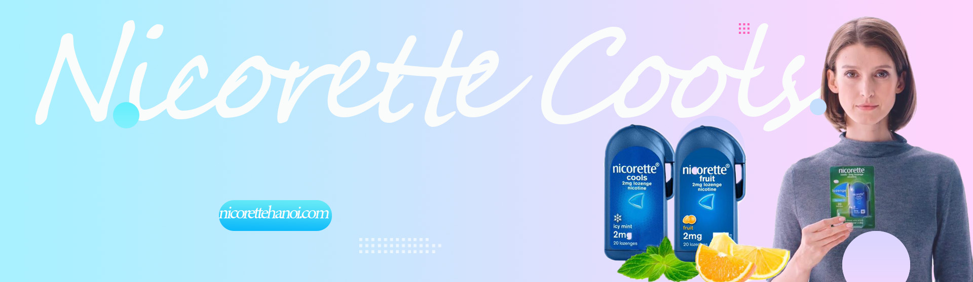 Viên ngậm Nicorette Cools cai thuốc lá