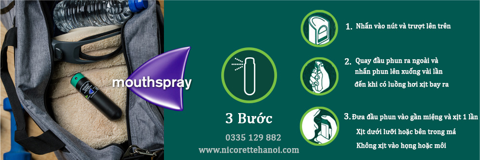 cách dùng xịt cai thuốc nicorette