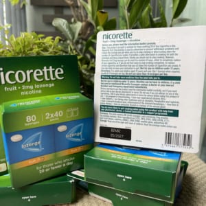 Kẹo ngậm cai thuốc lá Nicorette Cools Lozenges 2mg-80 viên