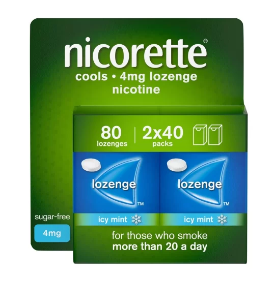 Kẹo ngậm cai thuốc lá Nicorette Cools Lozenges 4mg-80 pieces