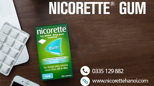 Nicorette Gum 4mg-cai thuốc lá