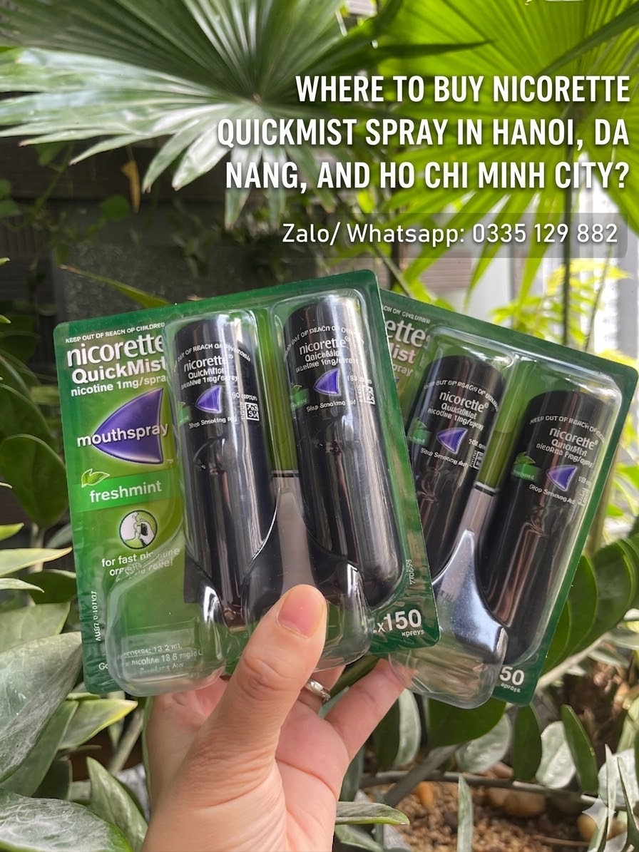 Where to Buy Nicorette Quickmist Spray in Hanoi, Da Nang, and Ho Chi Minh City?