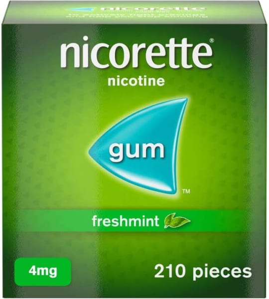 Kẹo cai thuốc lá Nicorette 4mg-hiệu quả cao-210pieces