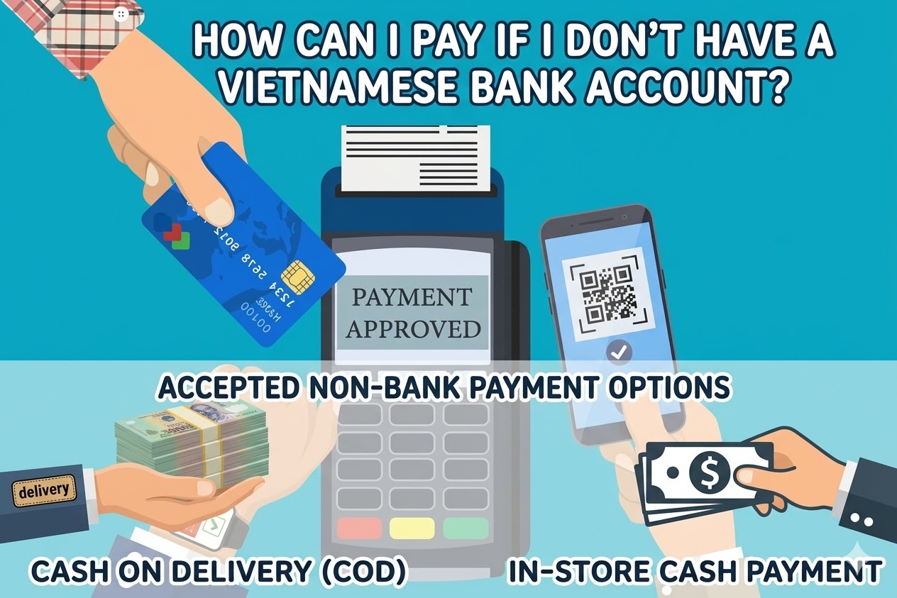 How Can I Pay if I Don’t Have a Vietnamese Bank Account?