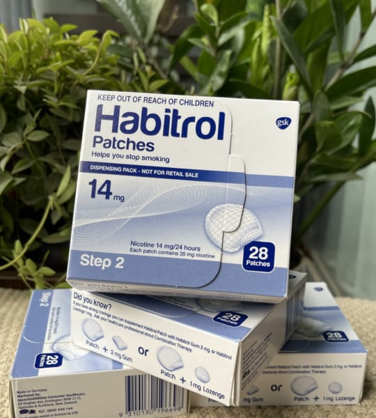 Miếng dán cai thuốc lá Habitrol 14mg Step 2-STEP 2 Habitrol Transdermal Nicotine Patch