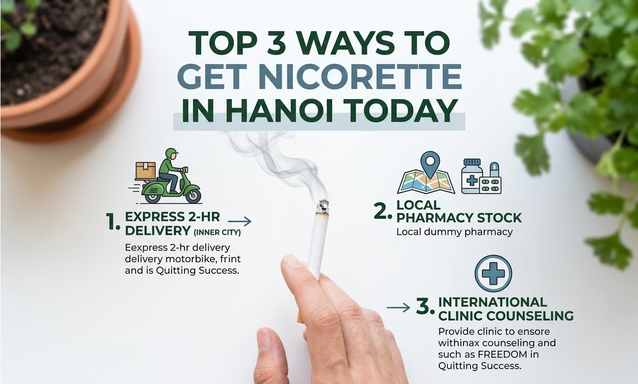 Top 3 Ways to Get Nicorette in Hanoi Today