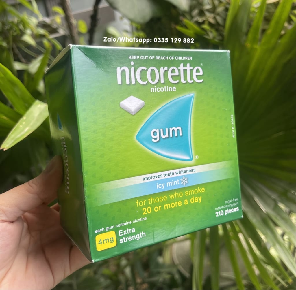 Kẹo cai thuốc Nicorette gum 4mg