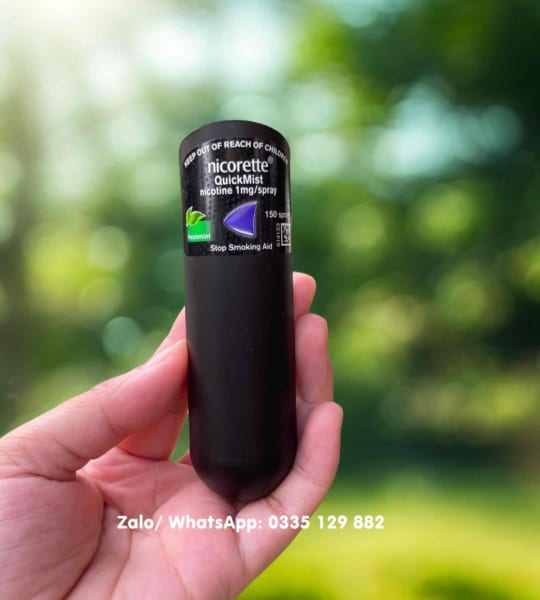 Xịt Cai Thuốc Nicorette Spray Chính Hãng | Vị Freshmint & Cool Berry