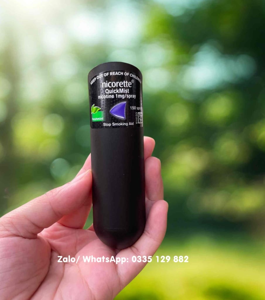 Xịt cai thuốc lá Nicorette Spray