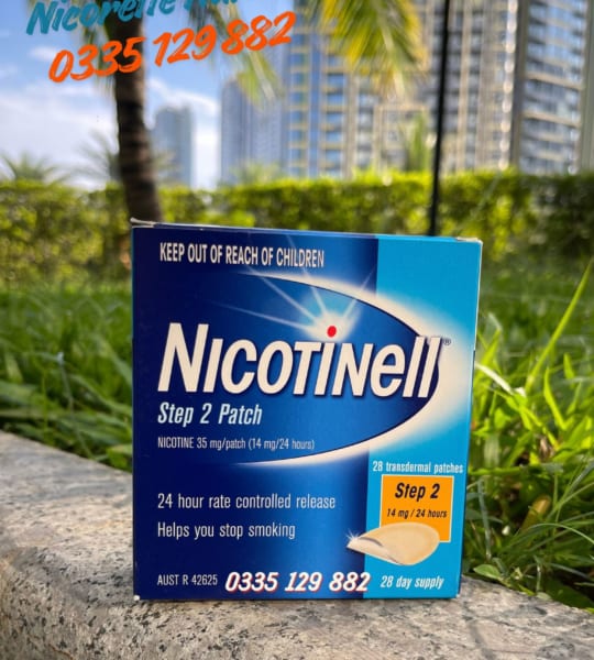 Miếng Dán Cai Thuốc Lá Nicotinell 14mg/24h Chính Hãng (Hộp 28 Miếng)
