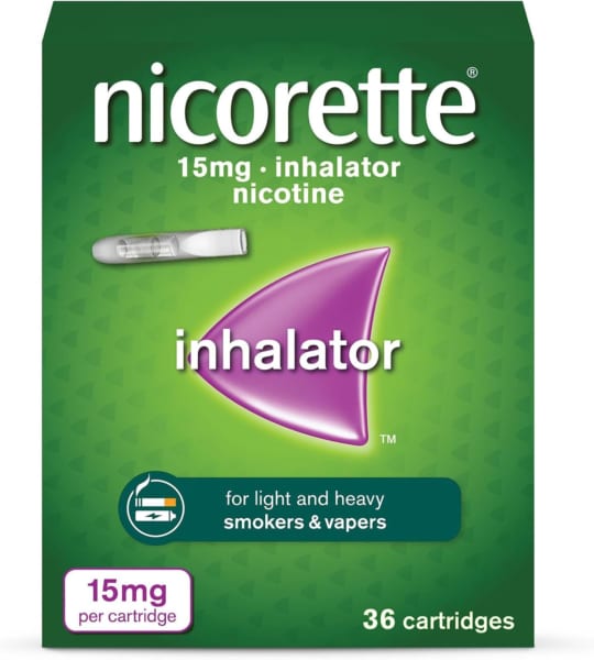 Ống Hít Nicorette Inhalator 15mg (Hộp 36 Ống) Chính Hãng
