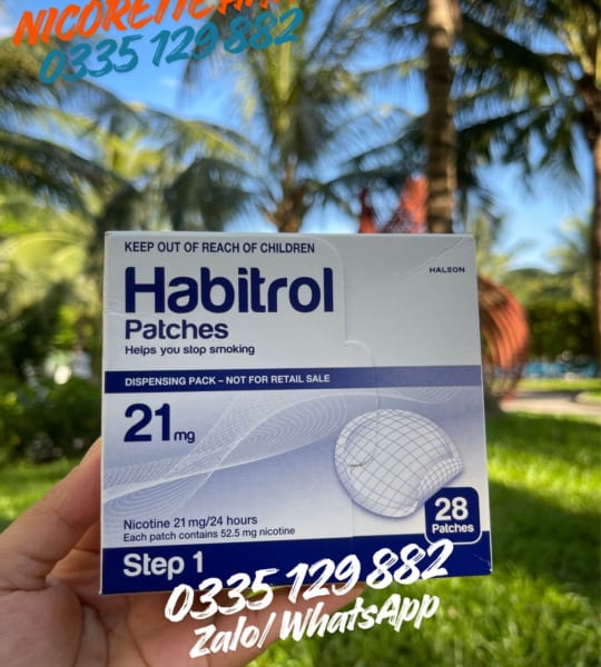 Habitrol Nicotine Patches 21mg Step 1 (Box of 28 Patches)
