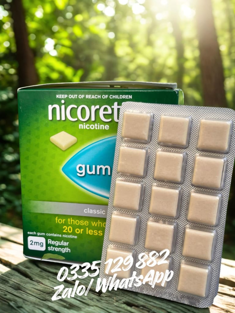 Kẹo gum Nicorette 2mg vị Classic