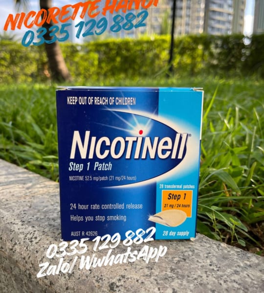 Miếng Dán Cai Thuốc Lá Nicotinell 21mg/24h (Hộp 28 Miếng)