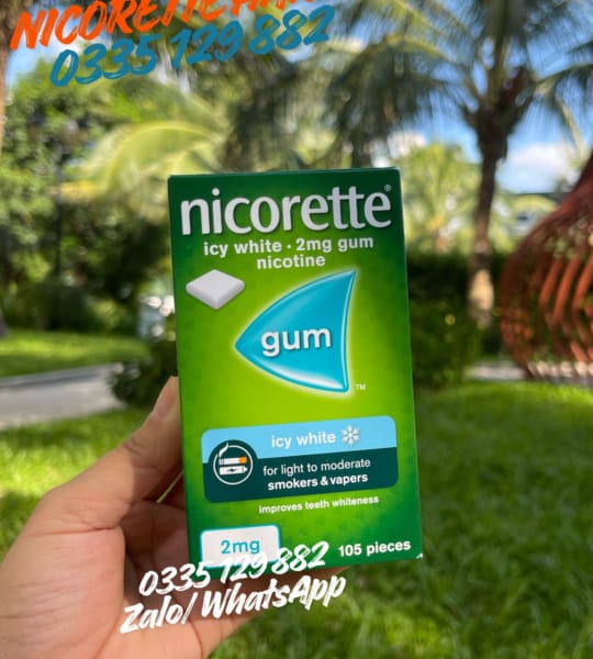 Nicorette 2mg Icy White Gum (105 Pieces)