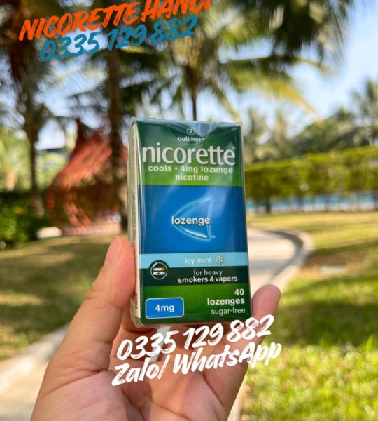 Viên Ngậm Cai Thuốc Nicorette Lozenge 4mg Chính Hãng (Lọ 40 Viên)