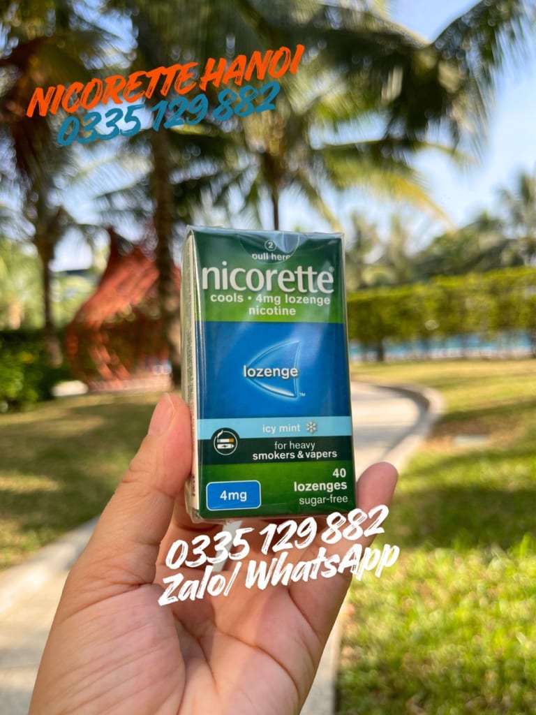 viên ngậm cai thuốc nicorette lozenge 4mg