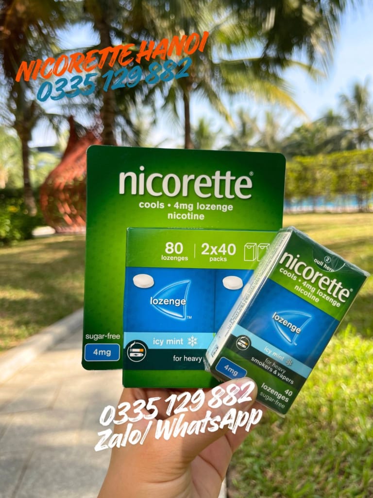 kẹo ngậm cai thuốc nicorette lozenge 4mg